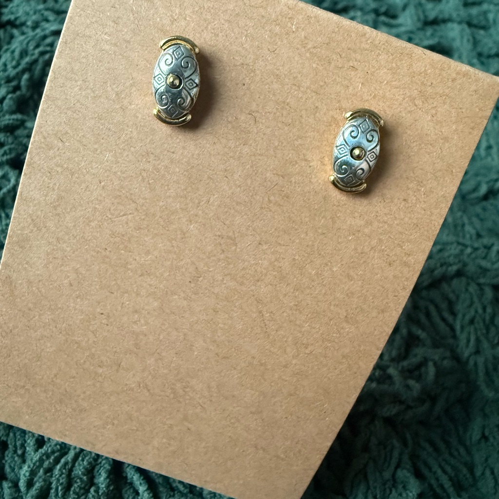 Brighton Gold And Silver Swirl Earrings 25$